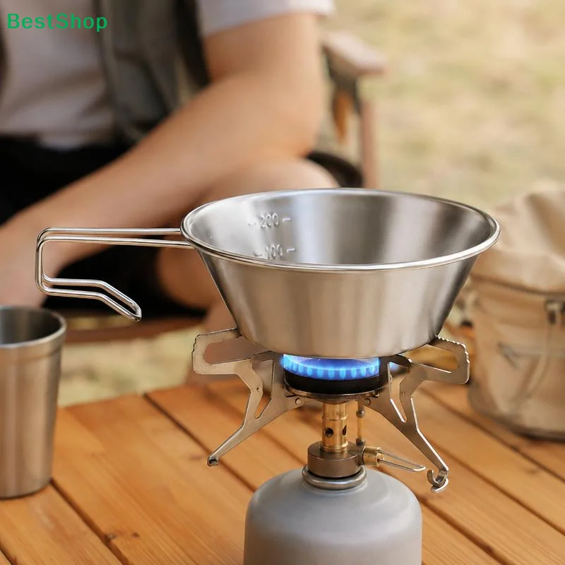〔Q〕300ml Stainless Steel Sierra Cup Outdoor Camping Coffee Tea Mug Portable Picnic Tableware BBQ Hiking Backpacking Water Cup