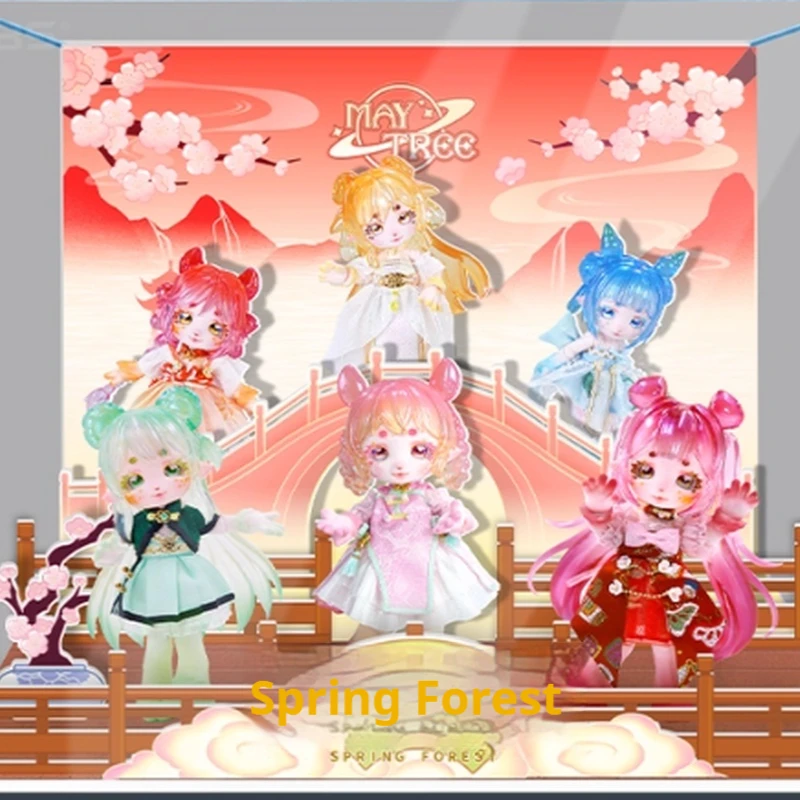 

Новая слепая коробка Maytree, весенний лес, тело животного, флокирующий шарнир, мобильный 14 см Gsc, сменная фигурка в древнем стиле, подарок на день рождения