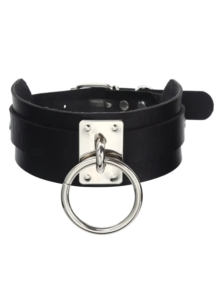 Gothic Schwarzer Choker-Halsreif für Frauen Punk Gothic Choker Halloween Cosplay Schmuck Kostüm-Accessoire