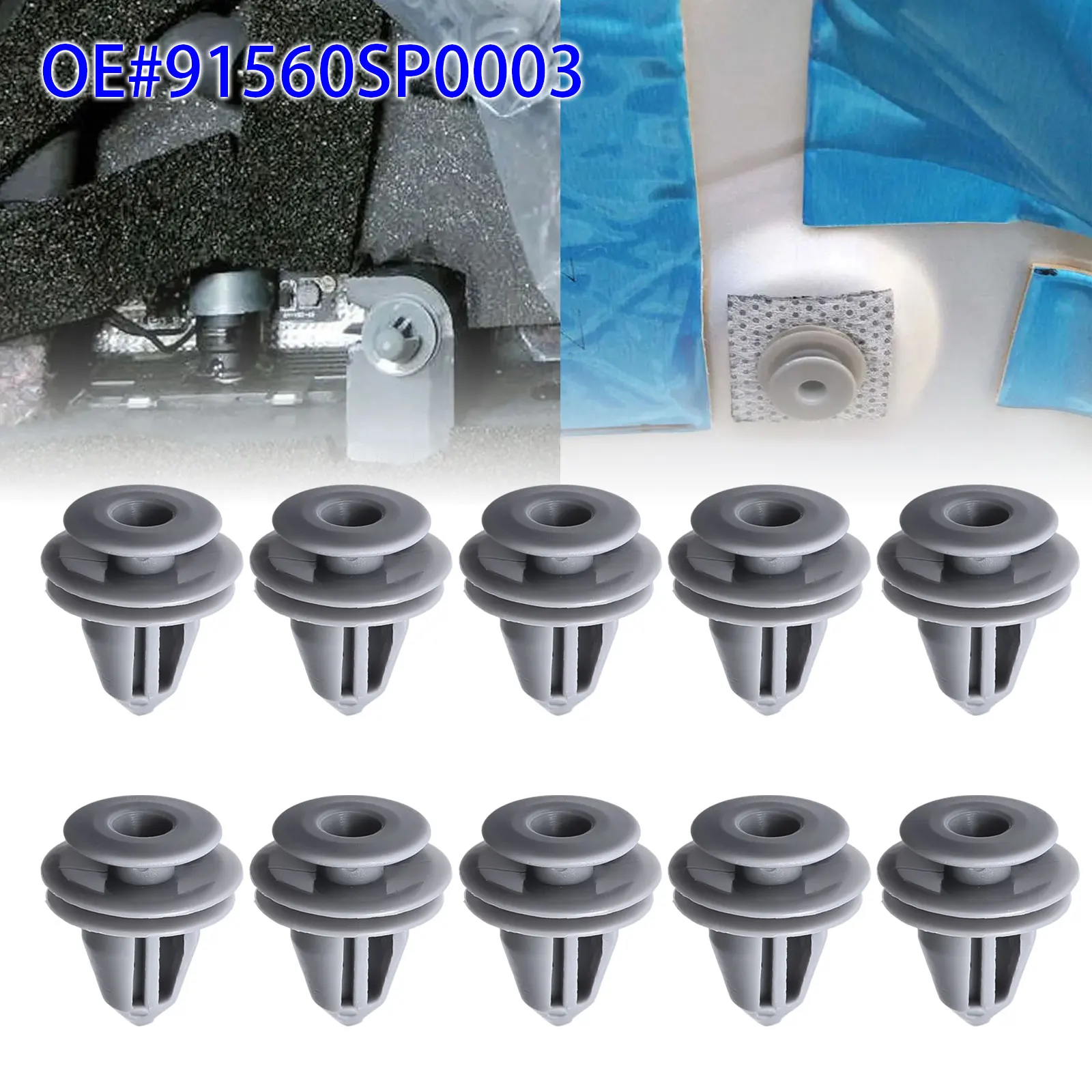 91560SP0003 Interior Pillar & Door Panel Trim Retainer Clips Fasteners For Honda Civic CR‑V Prelude Integra Acura MDX Legend RDX