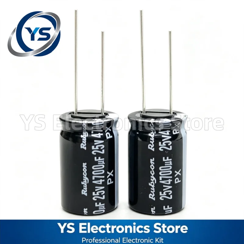 Rubycon PX Series 25V4700UF 16x25mm 25PX4700MEFC16X25 4700UF25V 25V 4700UF Electrolytic Capacitor Brand New Genuine Japan 20%