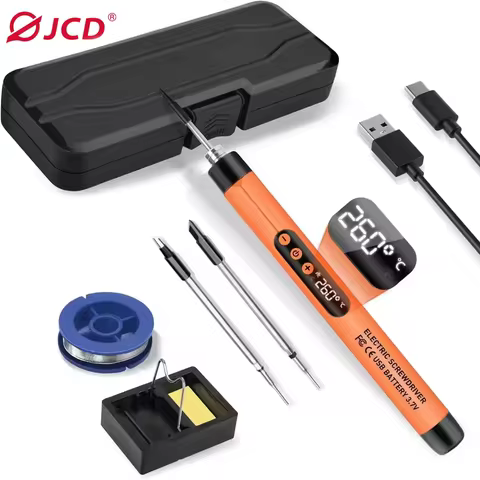 Cordless USB Digital Soldering Iron Adjustable Temperature 300-450℃ Type-C 1000mAh Battery Intelligent Solder Welding Iron Tool
