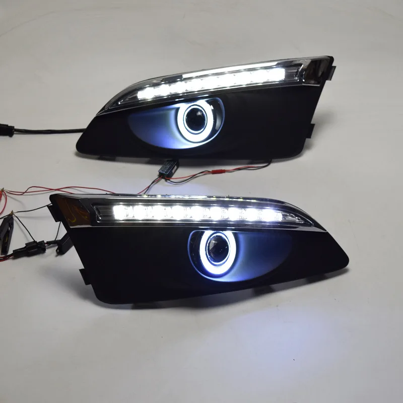 2X LED DRL Daytime Running Light Turning Signal Lamp Fog light Driving Bumper For Chevrolet AVEO 2011 2012 2013/14/15 Sonic 2015