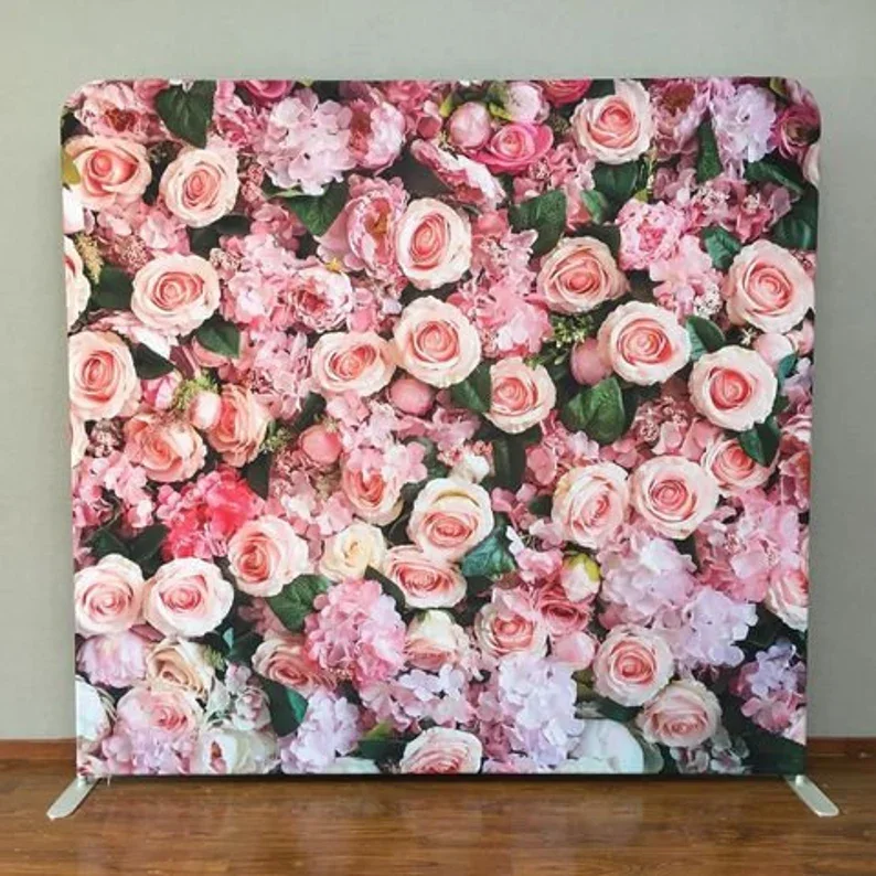 Mehofond Custom Backdrop Double-sided Cover Plain White Square Wall Kids Birthday Party Wedding Rectangle Zipper Photo Studio