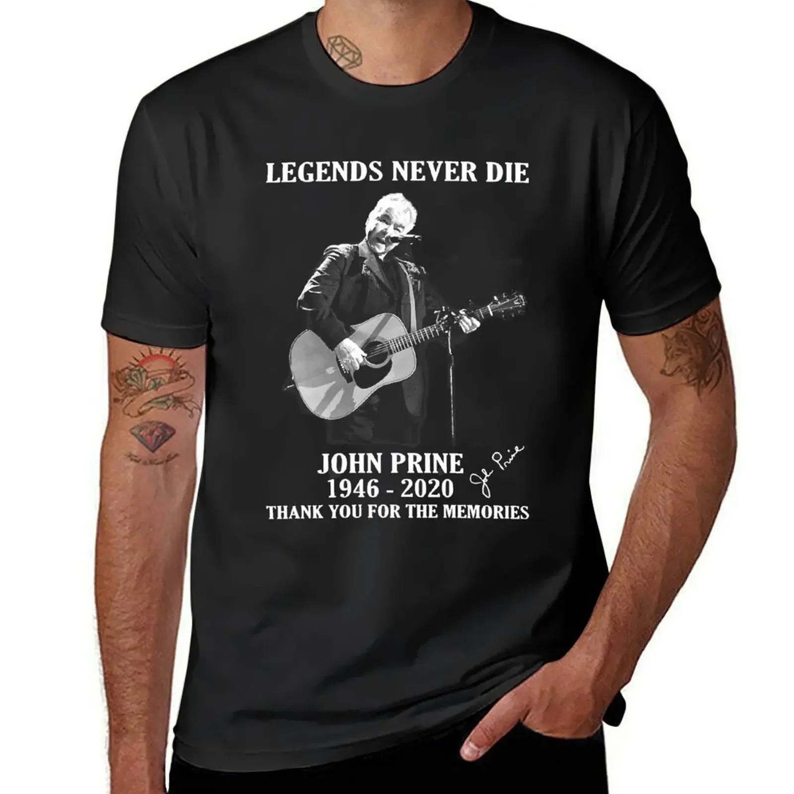 Interest Delicate Music Seniority Exciting John Legends Never Die 1946 2020 Prine Signature Gift For T-Shirt