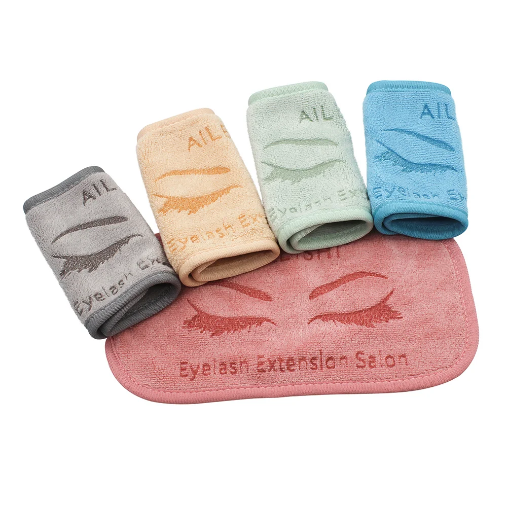 4pcs Eyelash Extension Forehead Sticker Pad Soft Professional Grafted Eyelashes Tray Stand Pallet Lash Tray Holder Beauty Salon