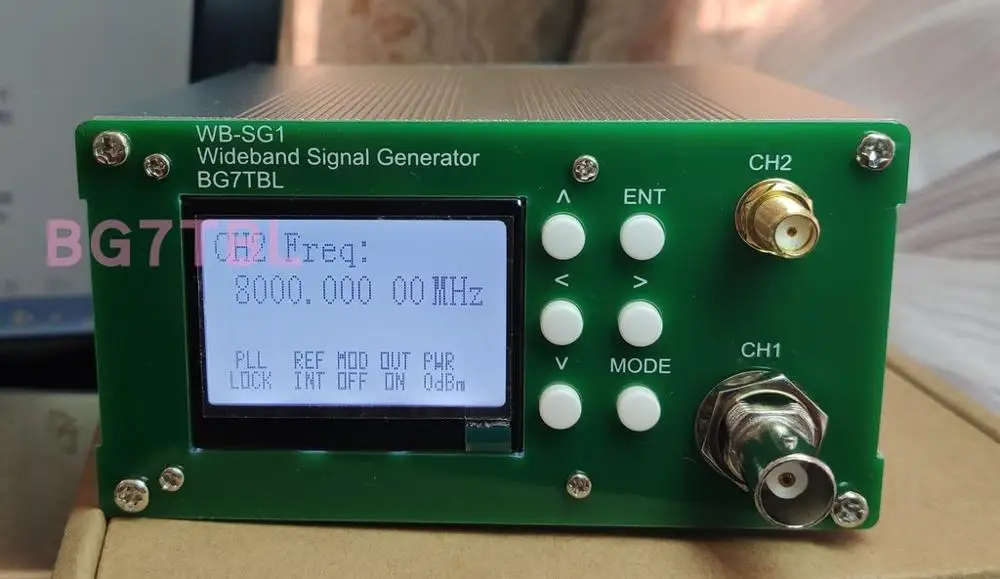 

by BG7TBL WB-SG1 1Hz-8GHz Broadband Signal Source Signal Generator Band on-off Modulation Free shipping