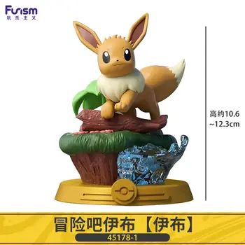 Funism 原創寶可夢伊布套裝 第二世代冒險家庭套裝可動人偶玩具收藏模型人偶 兒童玩具 6 最佳銷售 伊芙寶可夢 - №6