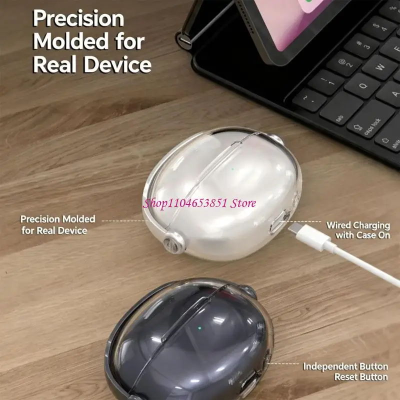 Protective Earbud Case Cover for MC2 Headsets, Locking Shell with Phone Stand and Clip for Commuters Daily Carry