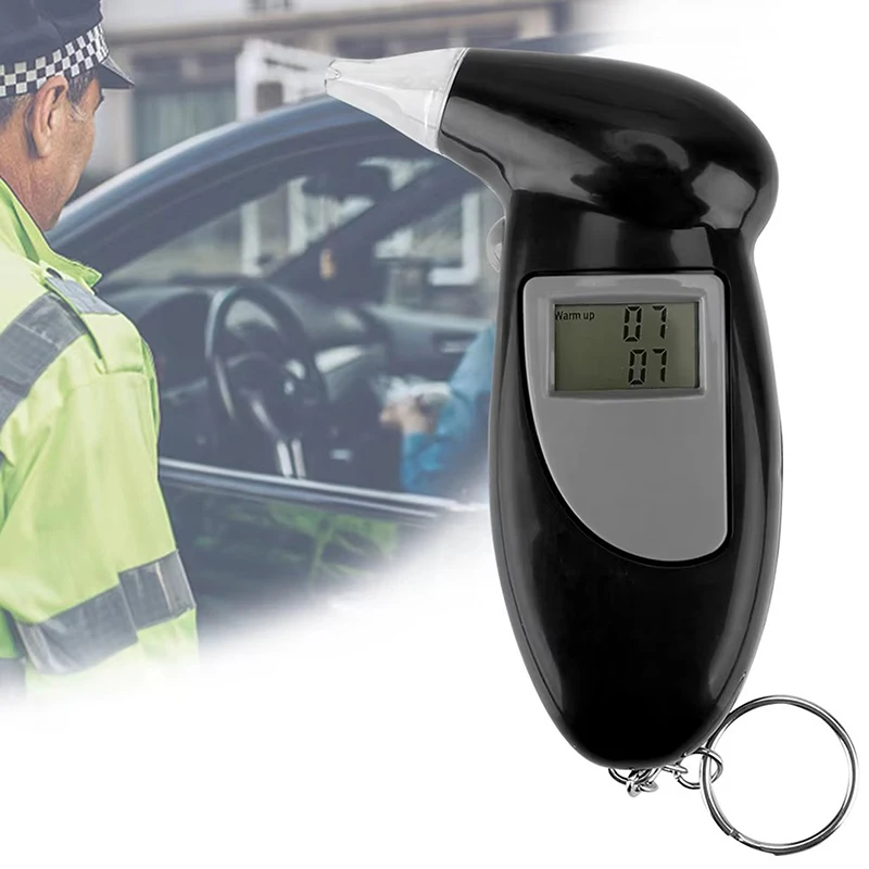 Professional Alcohol Breath Tester Breathalyzer Analyzer Detector Test Keychain Breathalizer Breathalyser Device LCD Screen