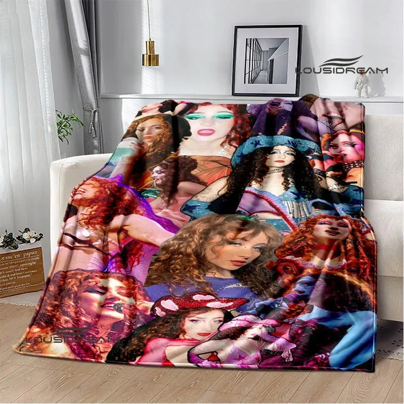 Singer Chappell Roan Printed blanket picnic blanket Warm Flannel blankets Soft and comfortable blanket bed linings Birthday Gift