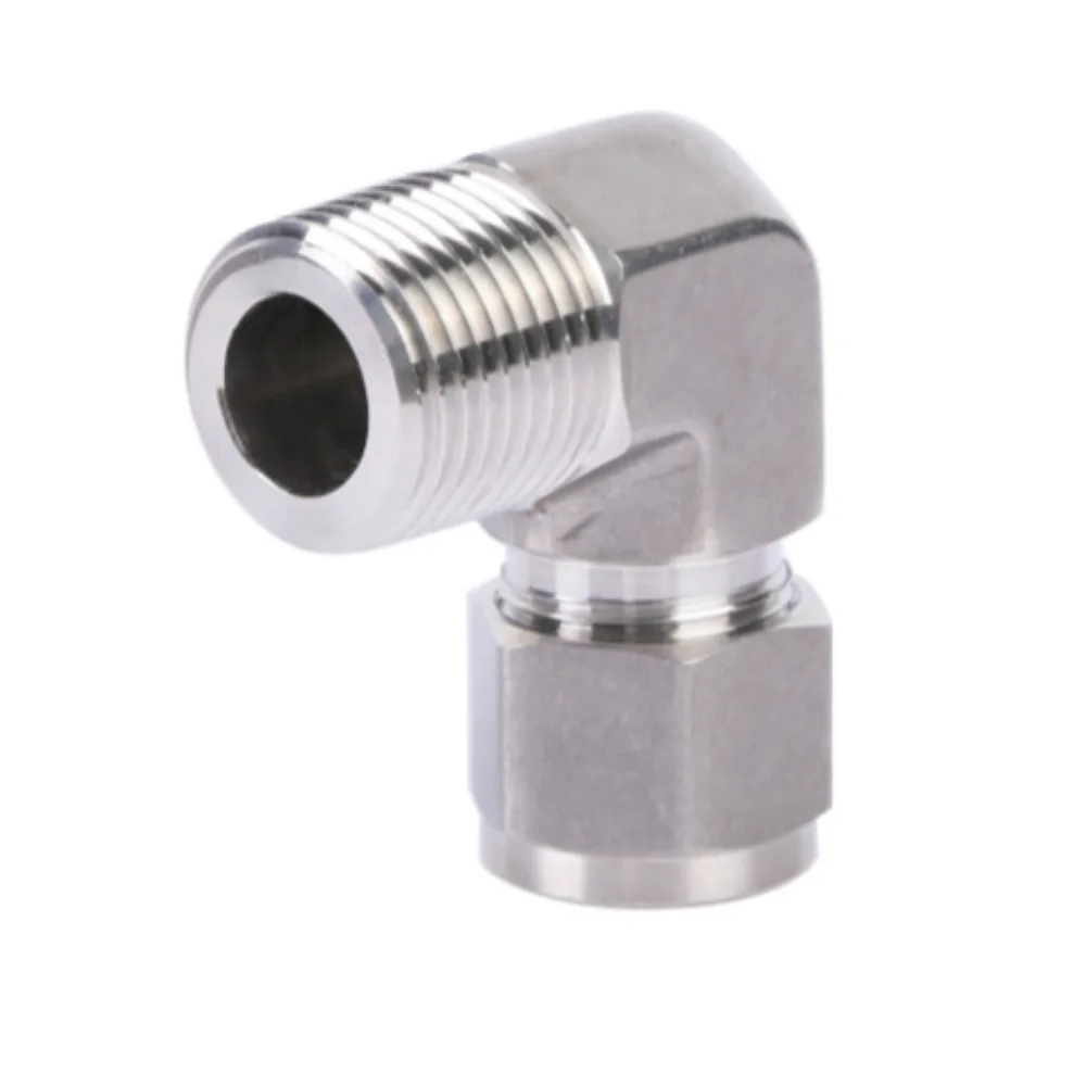 

Elbow 90 Degree 1/8" 1/4" 3/8" 1/2" NPTMale x 6 8 10 12 mm Tube OD Compression 316 Stainless Steel Forged Pipe Fitting Water Gas