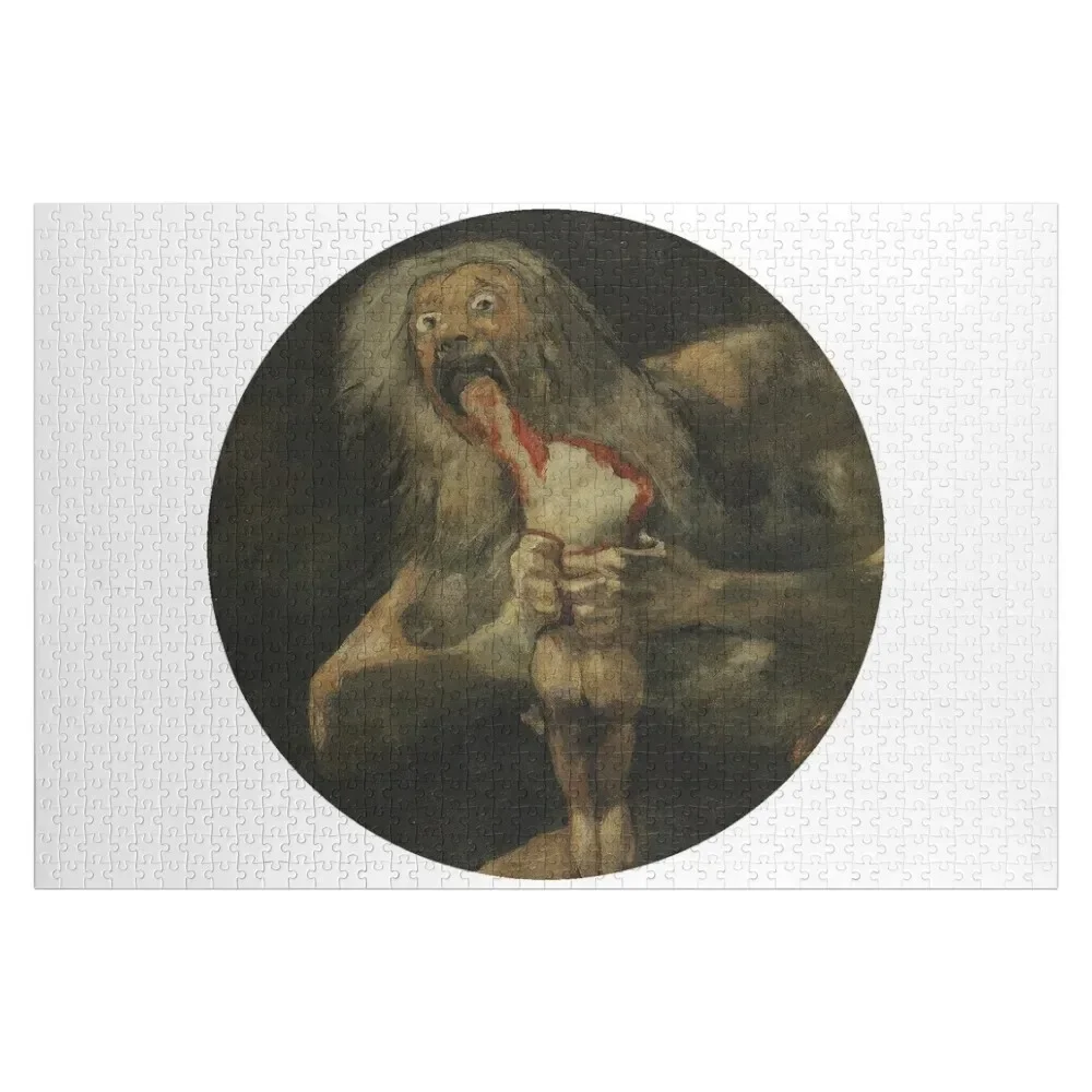 

Saturn Devouring His Son by Francisco Goya Jigsaw Puzzle Custom Wooden Gift Custom Child Puzzle