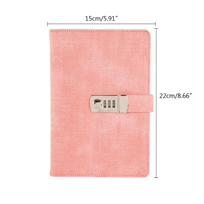 1PC Secure Your Thoughts: A5 Retro Password-Protected Noteboy Diary With Lock & Thickened Creative Journal Book for Students