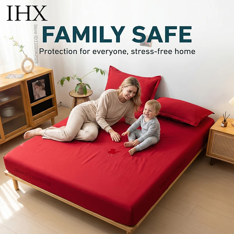 IHX Waterdichte Dikker Matrashoes Mat Bedhoezen Pad Hoeslakenbeschermer Sprei 120/140/150/160/180/200 Aangepaste Grootte