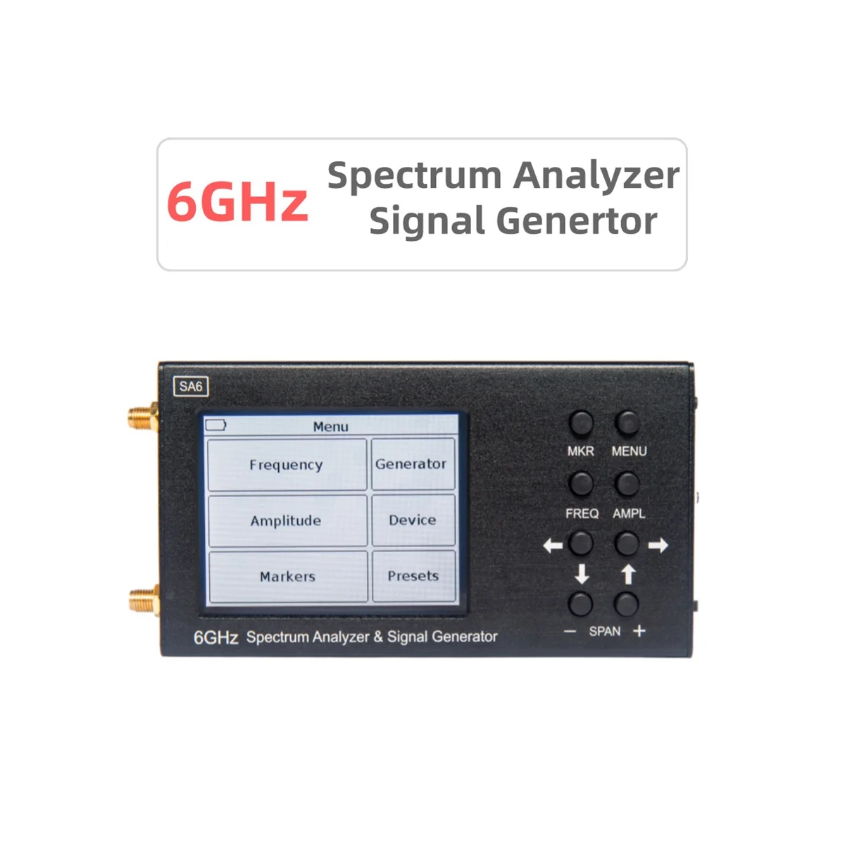 Imagem -06 - Analisador do Espectro do Beidou-sa6 6ghz Gerador do Sinal Fonte do Sinal do rf Wi-fi 2g 4g Lte Cdma Gsm Gpr