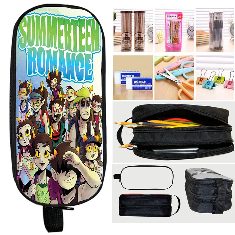 

Горячая игра Homestuck DIY Чехлы для ручек на заказ Сумки для хранения канцелярских принадлежностей Sthdent Школьная сумка для ручек Студенческая косметичка Детские пеналы