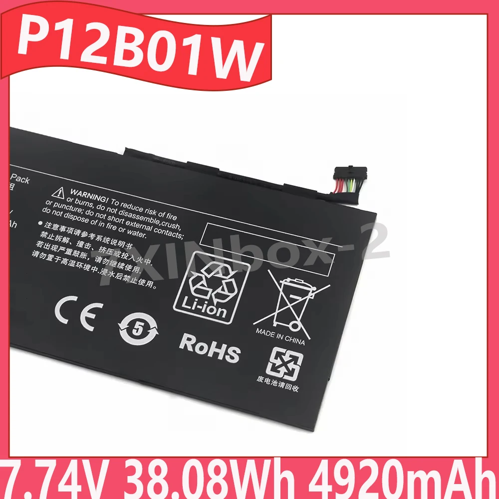 

P12B01W 7.74V 38.08Wh 4920mAh Laptop Battery For xiaomi Book S 12.4 MIT2205-AA
