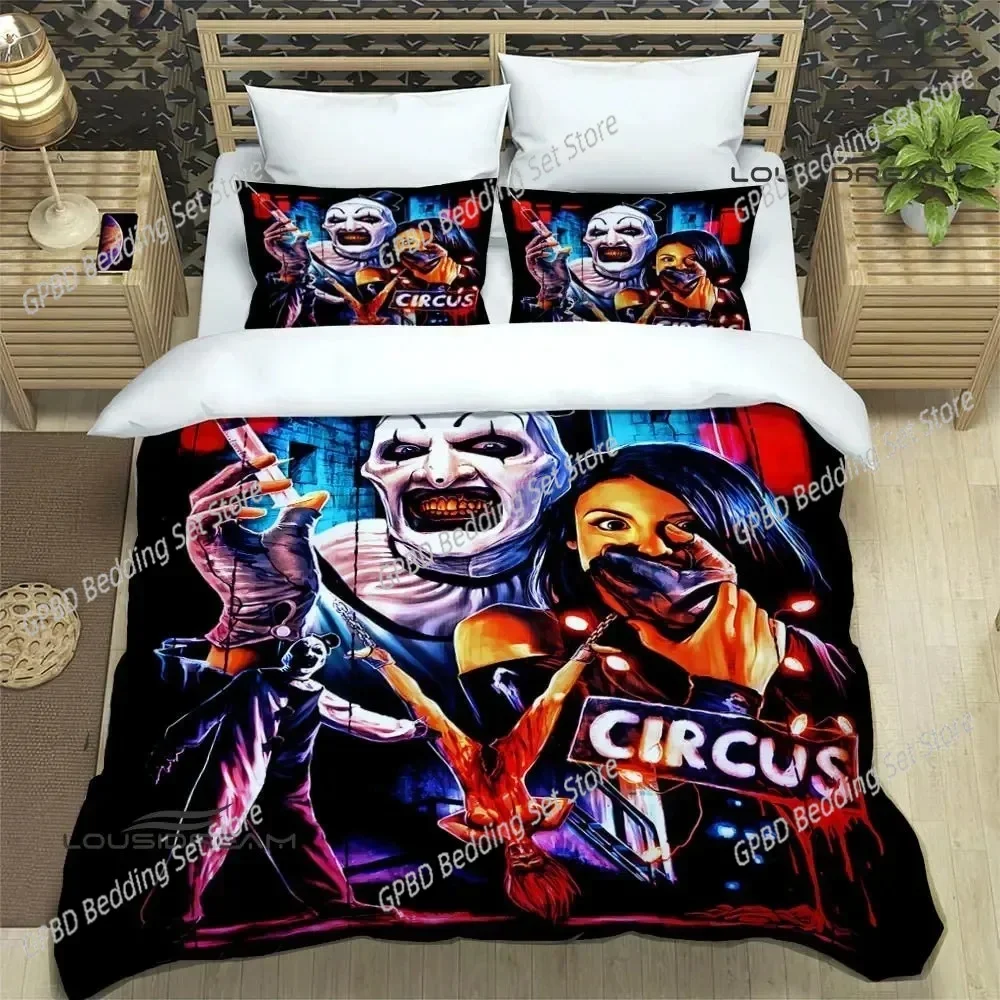 

Terrifier horror 3D NEW Duvet Cover Pillowcase Bedding Set Adult Boy Girl Bedroom Decoration Children Single Double Large