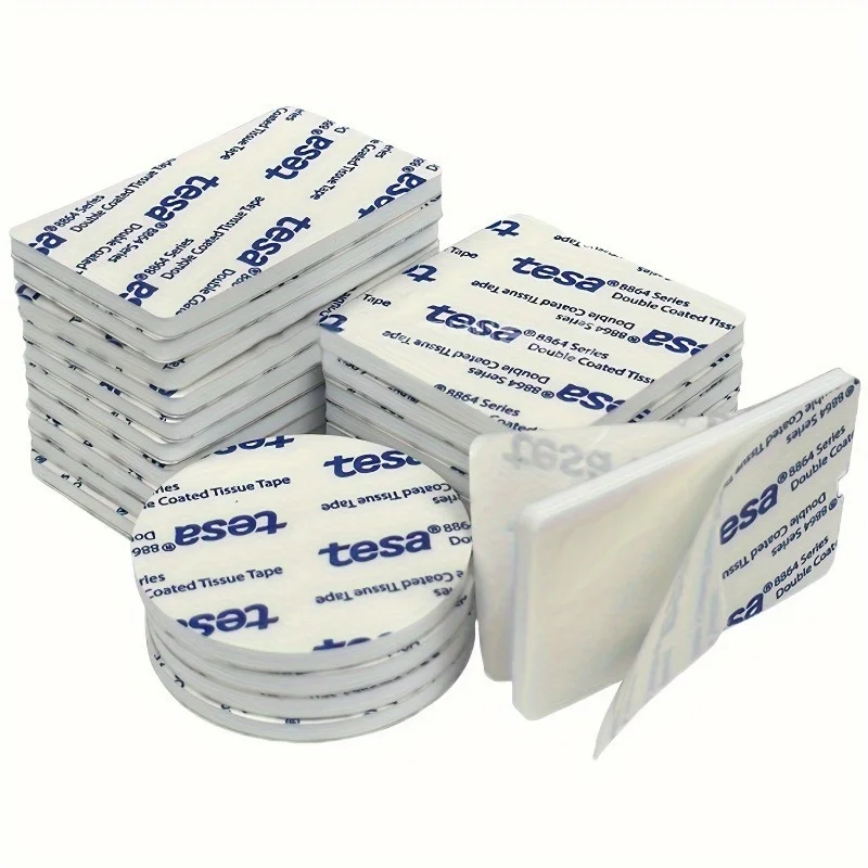 30 Cintas Adhesivas de Espuma de Doble Cara Resistentes de 3mm de Grosor, Adhesivo EVA para Pared, Suelo, Puerta de Plástico, Coche, Hogar, Oficina, Montaje de Alta Resistencia