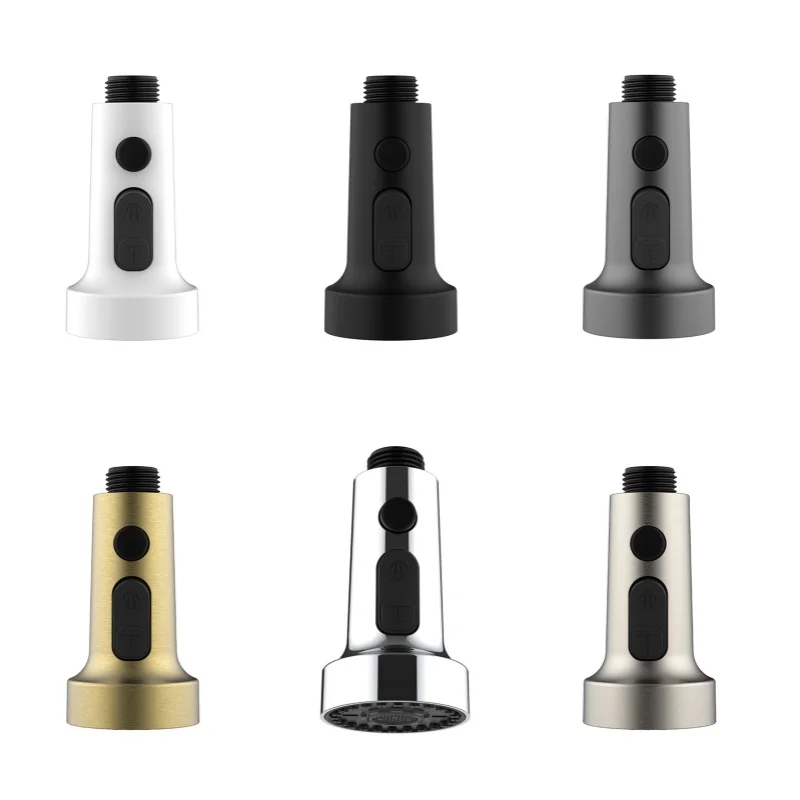 Three-Function Pull-Out Shower Head, Suitable for Faucet Accessories, Kitchen Sink Spray Heads, Pull-Out Faucets