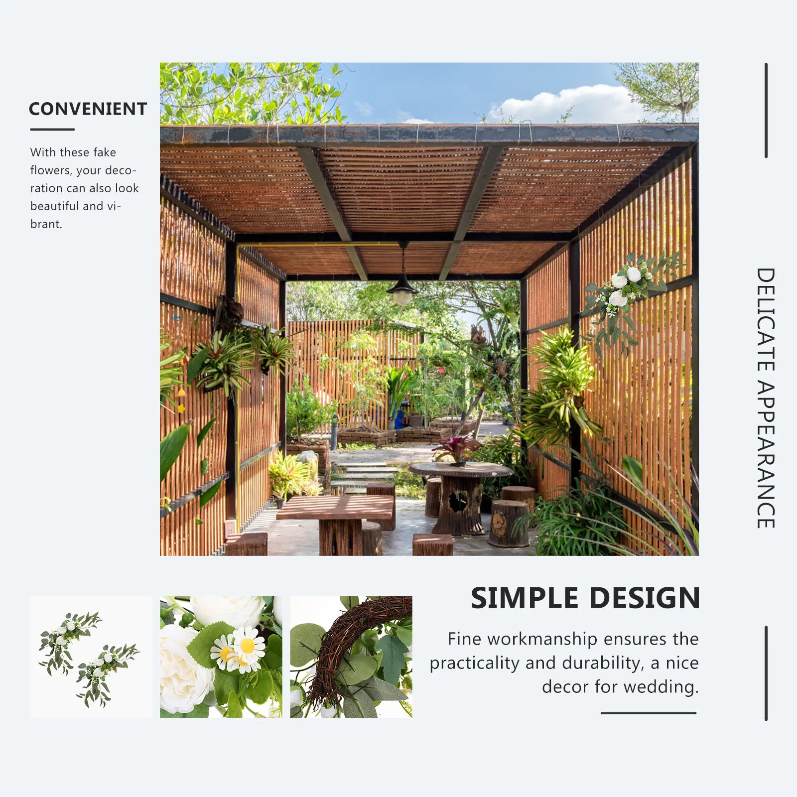 

2Pcs Simulation Peony Ornament Wedding Wall Flower Decor Keeps Beauty Fresh Looking Artificial Peony