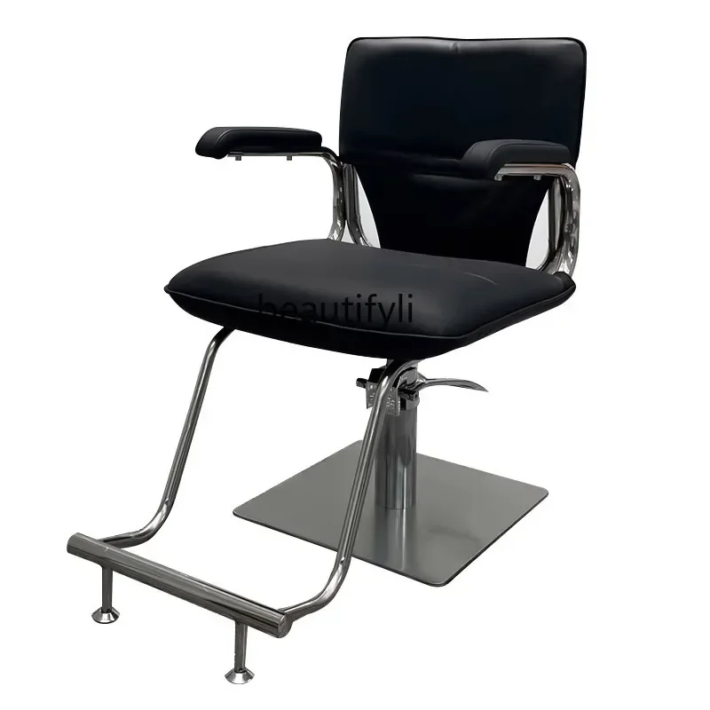 

new Hair Salon Chair Barber Chair for Hair Salon Dyeing and Perming Area Seat Lifting Rotating Hair Cutting Chairss 03