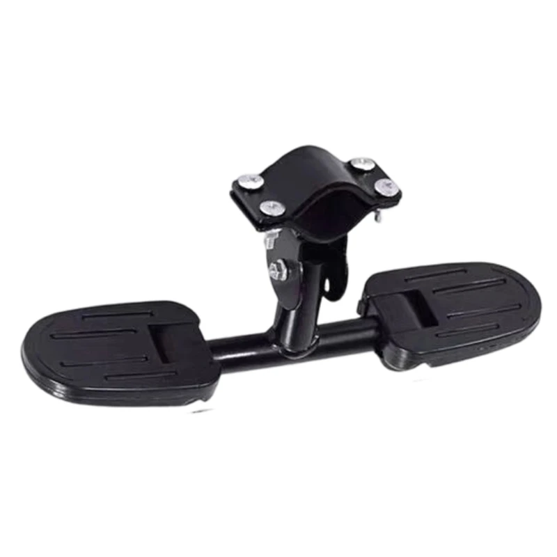 Child Safe Scooter Footrest Heavy Duty Metal Frame Plastic Anti Slip Surfaces Universal Compatibility Easy Installation
