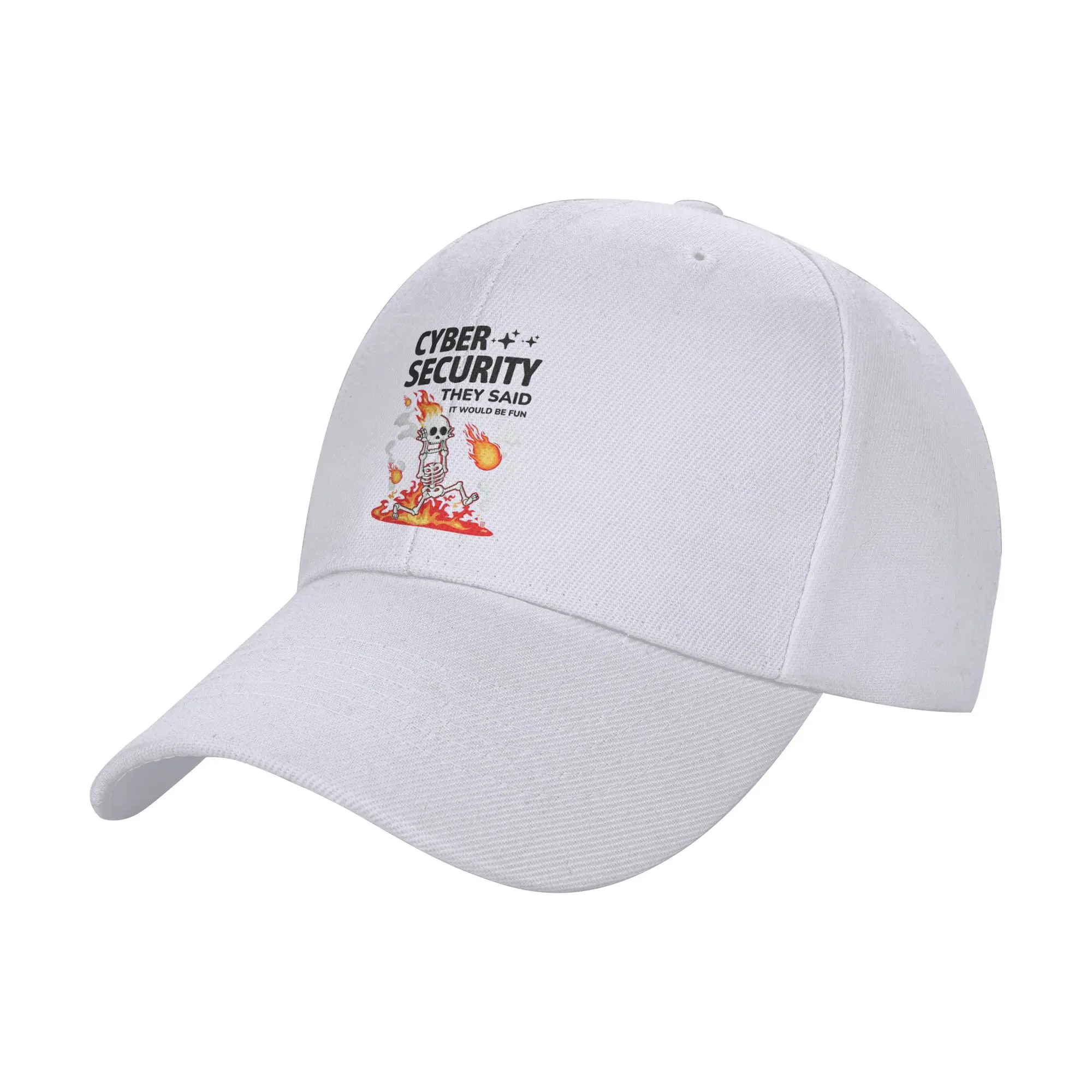 Cyber Security They Said It Would Be Fun Funny Trendy Baseball Cap Anti-Uv Moisture Wicking Sports Cap