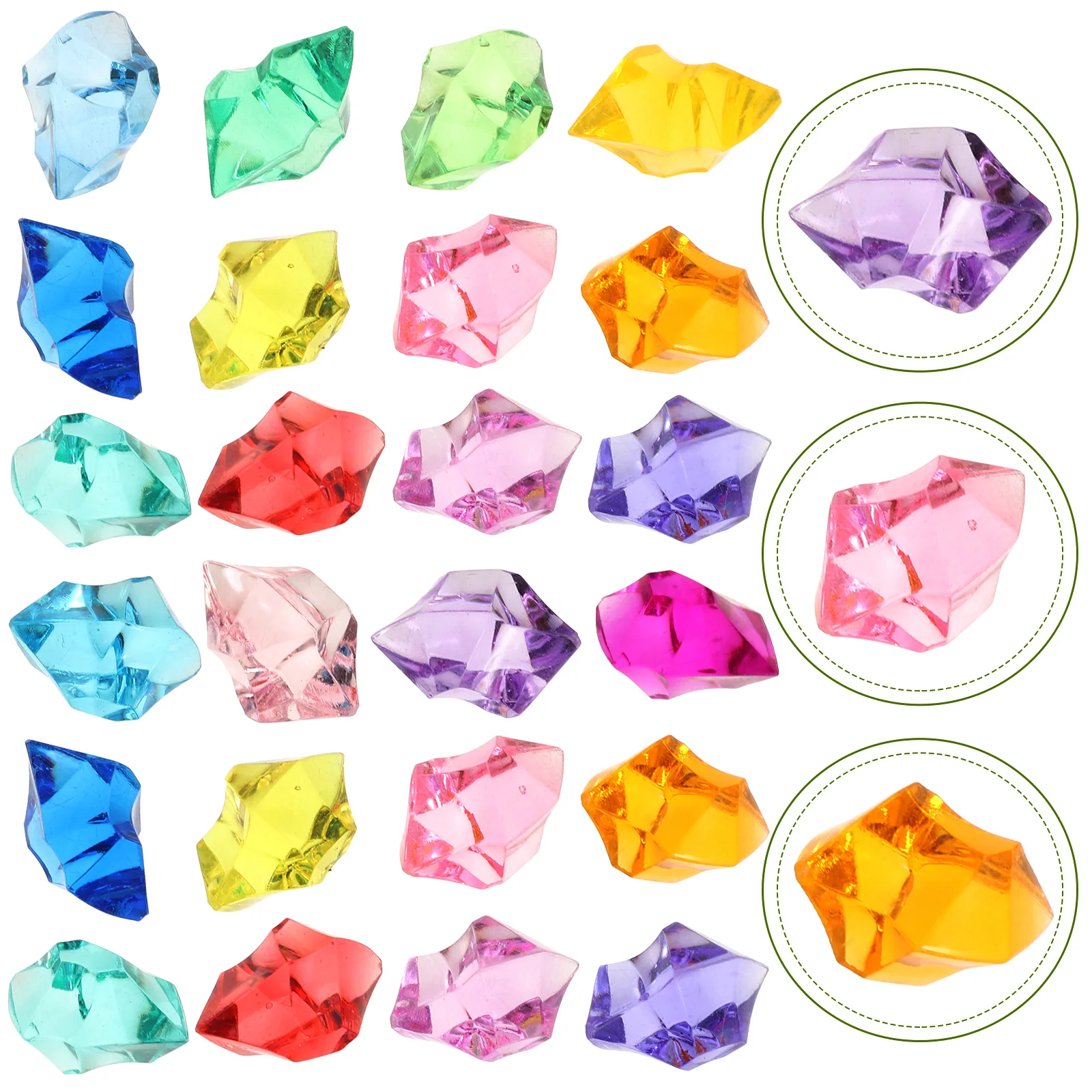 

1 Pack Fake Ice Cubes Irregular Plastic Crystal Rocks Decorative Transparent Wedding Party Photo Props Beverage Decoration