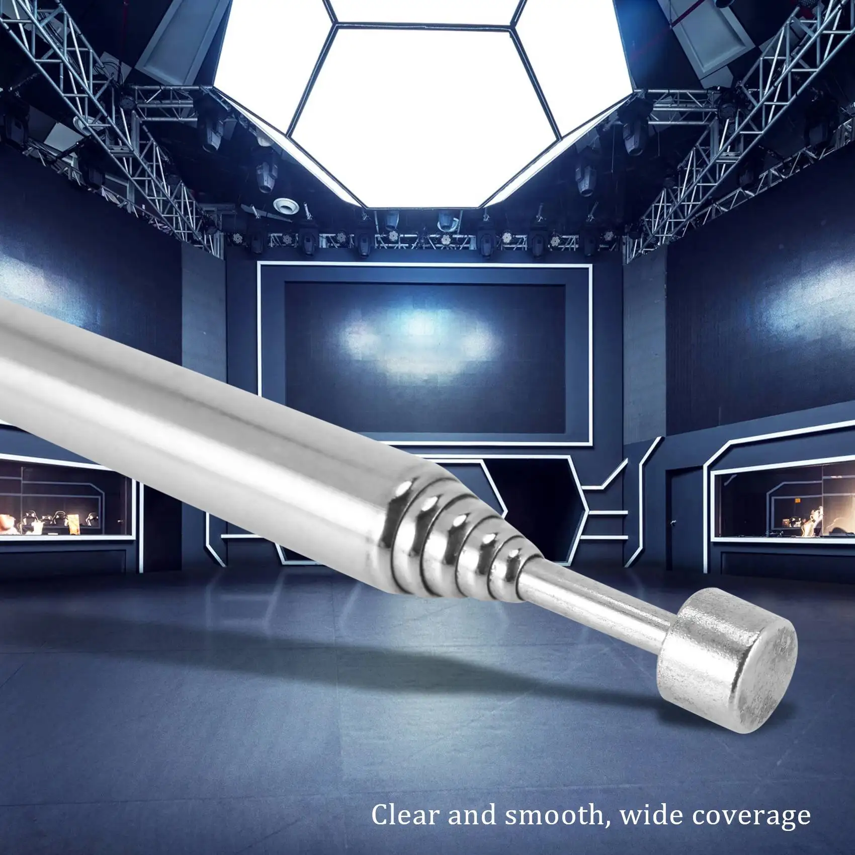 ABSQ 교체 텔레스코픽 안테나, 라디오 TV용 공중 안테나, 39cm, 6 섹션