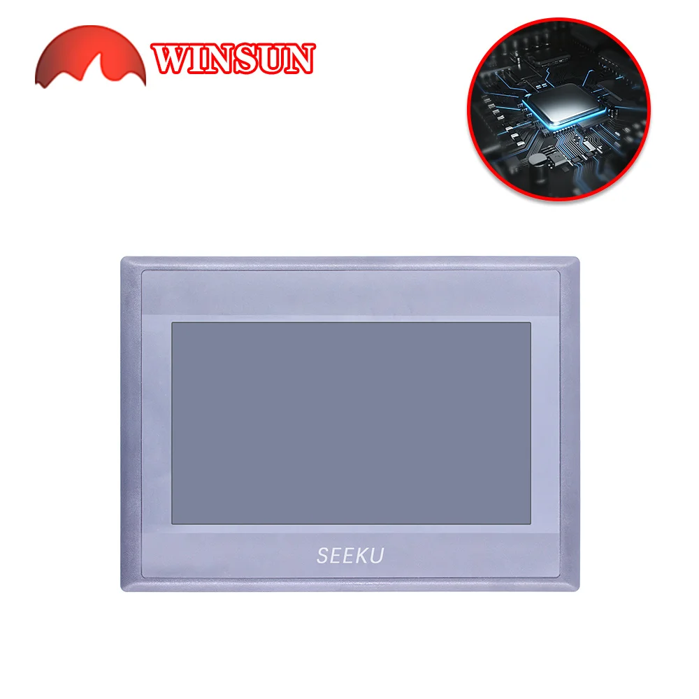 Seeku WS7040 Transistor HMI PLC All In One 7 inch Touch Screen With Programmable Controller 24DI 16DO Integrated Panel RTC