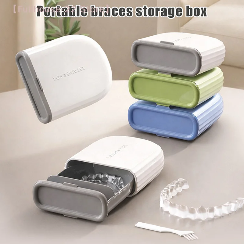 

【MAX-22】1pc Sleek Invisible Orthodontic Case Sealed Storage For Travel-Friendly Braces & Retainers, No Batteries Required