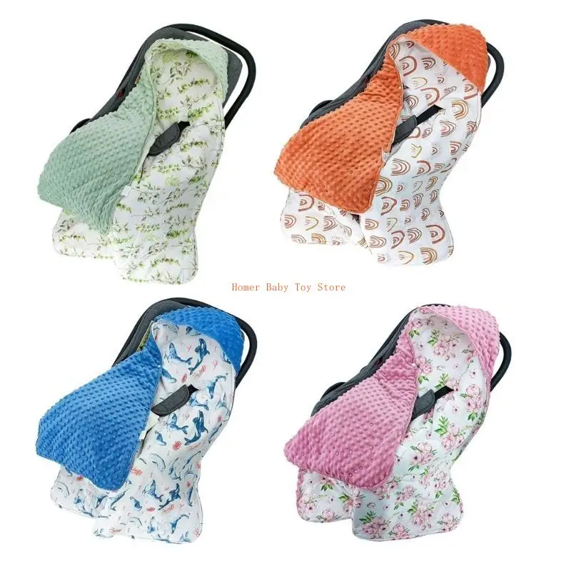 

J0pf Baby, несущая крышка ткань, одеяло с двусторонними детскими путешествиями теплое и удобное хлопковое одеяло новорожденных