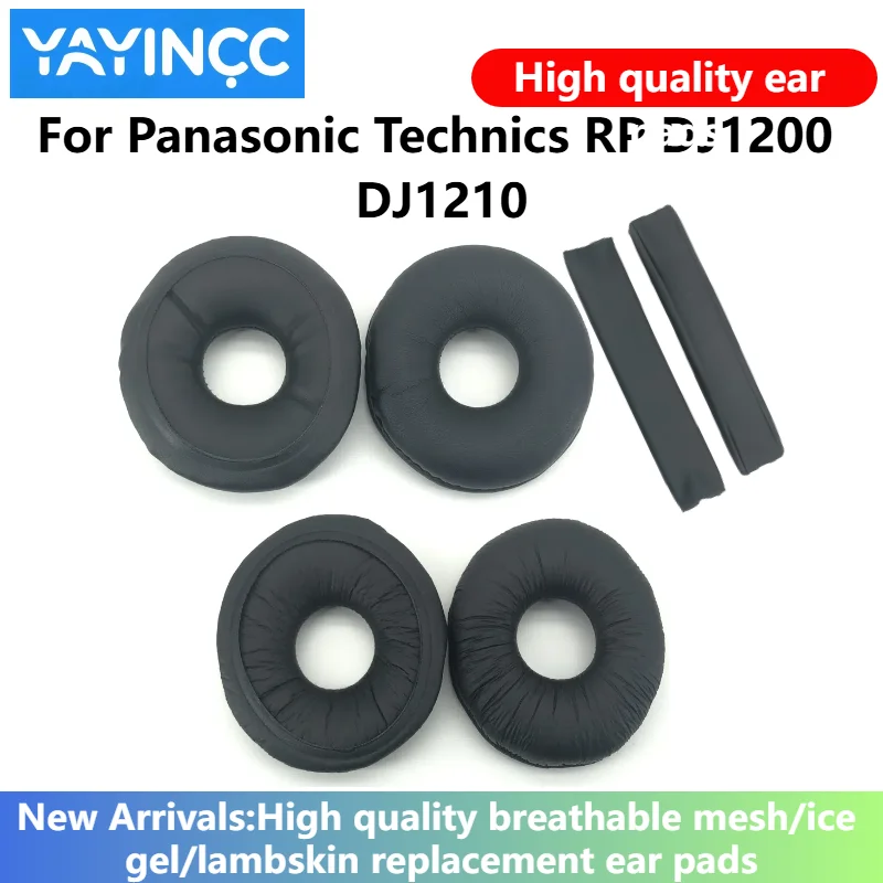 

YAYINCC Replacement Protein Leather memory foam Ear Pads Cushion Cover Earpads For Panasonic Technics RP DJ1200 DJ1210 Headset