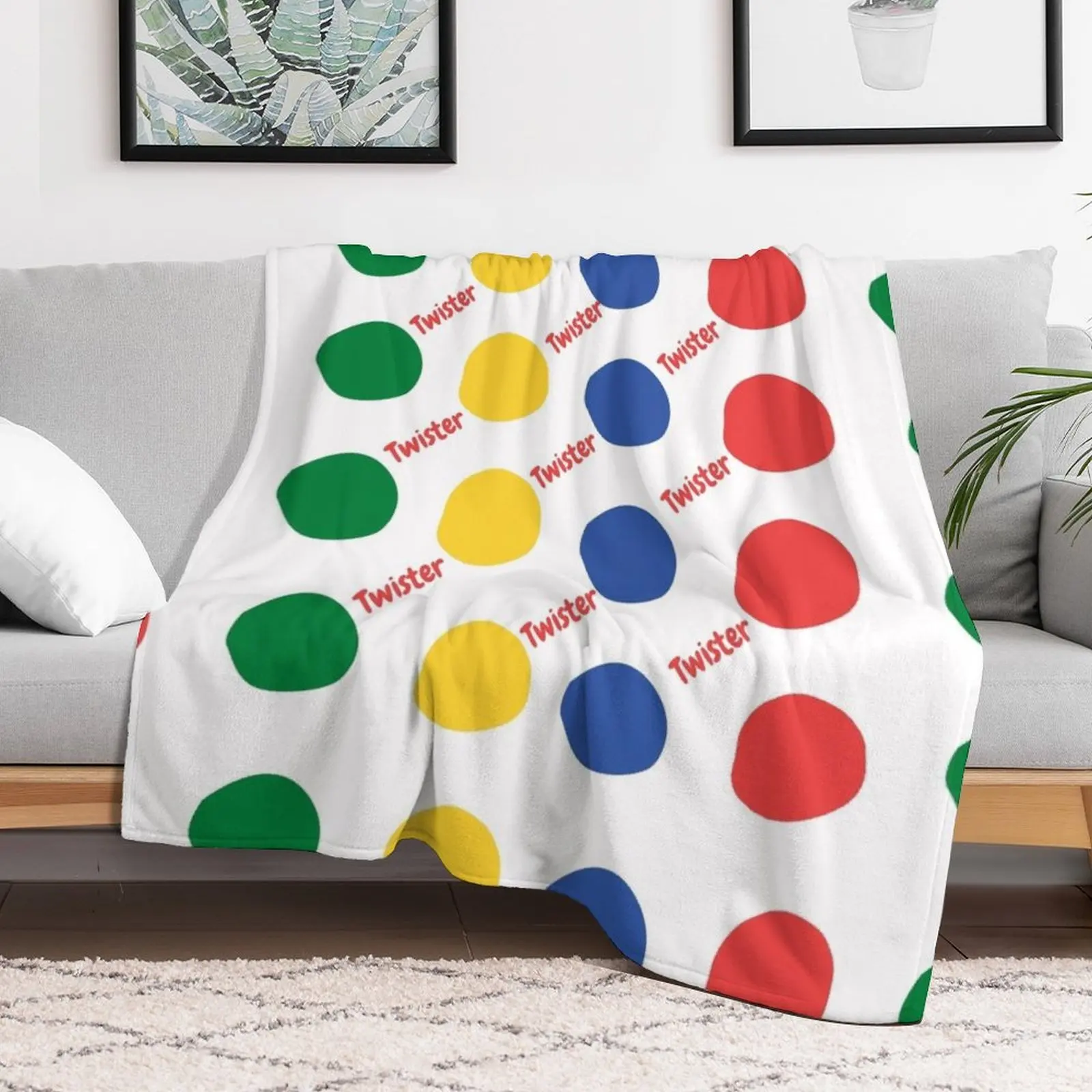 Twister pattern Throw Blanket Stuffeds Soft Beds Plush Blankets