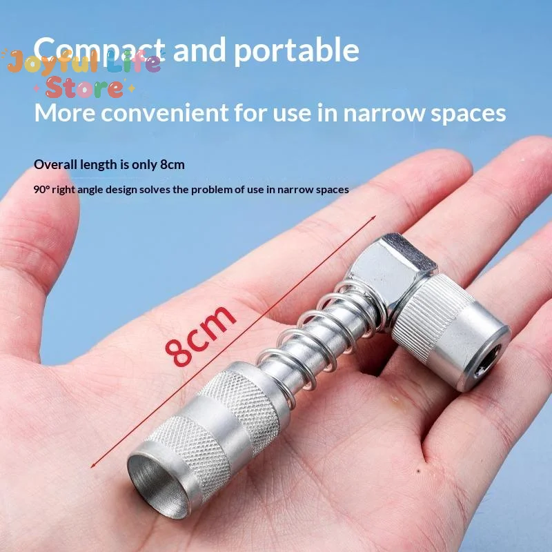 Hot Sale 1Pcs Alloy Steel 90 Degree Grease  Nozzle Leak Proof Durable For Narrow Space Auto Repair Machinery Maintenance