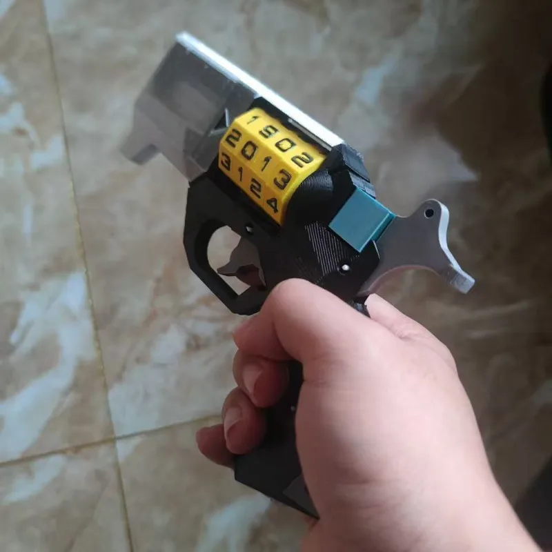 3D Printed Time Gun Cosplay Prop Hammer Trigger Action Toy, Movie Replicas Weapons Accessory For Adults Kids Birthday Gift Decor