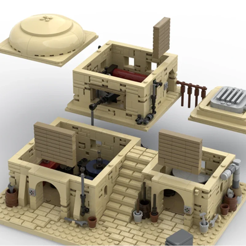 Moc Bouwstenen Populair Sterfilmmodel De Laatste Desert House-Technologie Modulaire Blokken Cadeau Kerstspeelgoed Diy Set-Assemblage