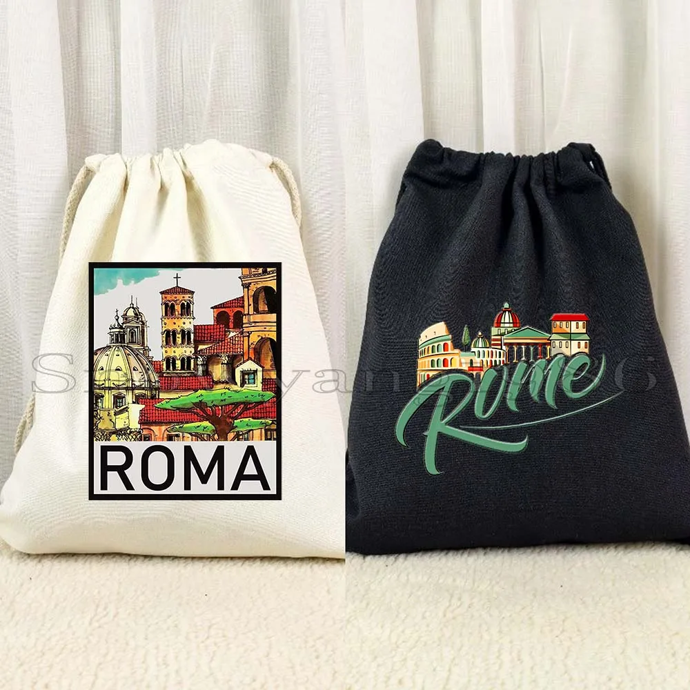 

Ciao Bella Duomo Florence Italia Colosseum Rome Pisa Italian Map Flag Italy Gifts Drawstring Bags Soccer Backpack Gym Sackpack