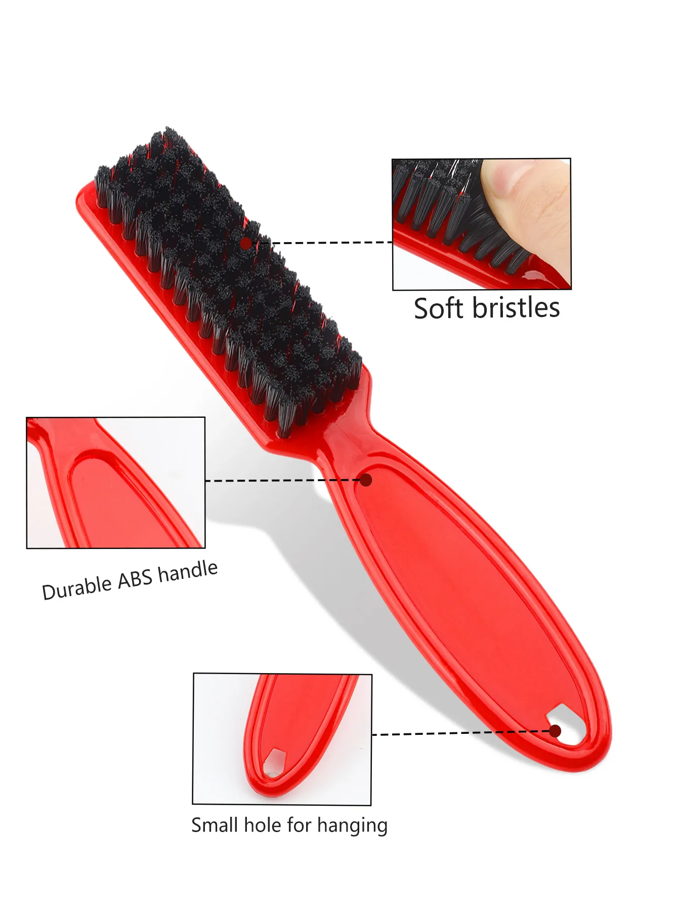 Single Cleaning Brush for Barber ClippersCleaning Nail CleanerStyling Brush for Tapered Taper TrimmersNail Salon