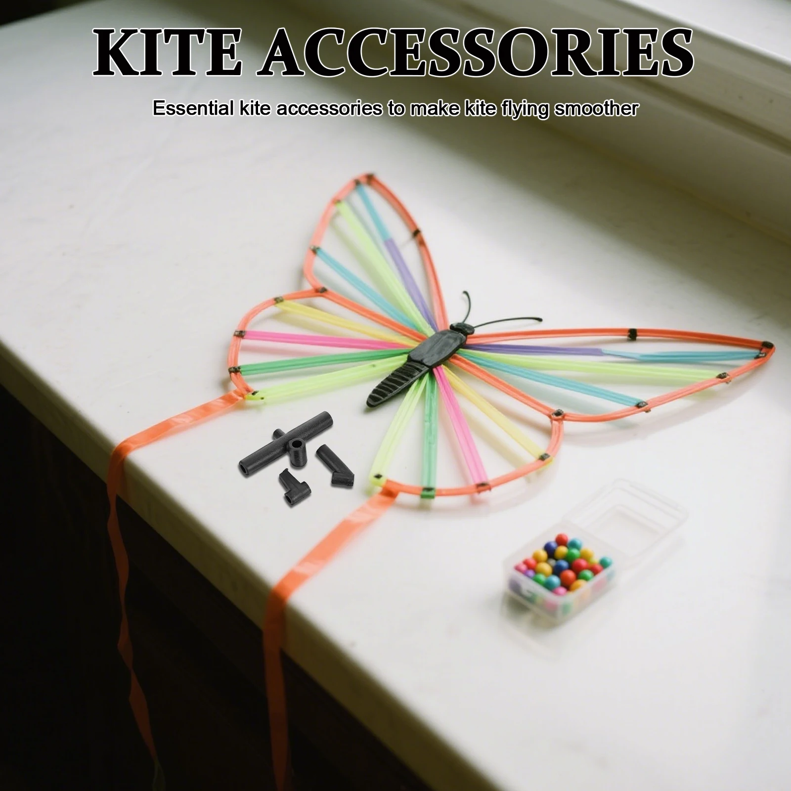 12 قطعة من ملحقات الطائرة الورقية، لوازم ذاتية الصنع، أداة قضيب بديلة، موصل دعم، أجزاء تجميع بلاستيكية، إطار مكونات