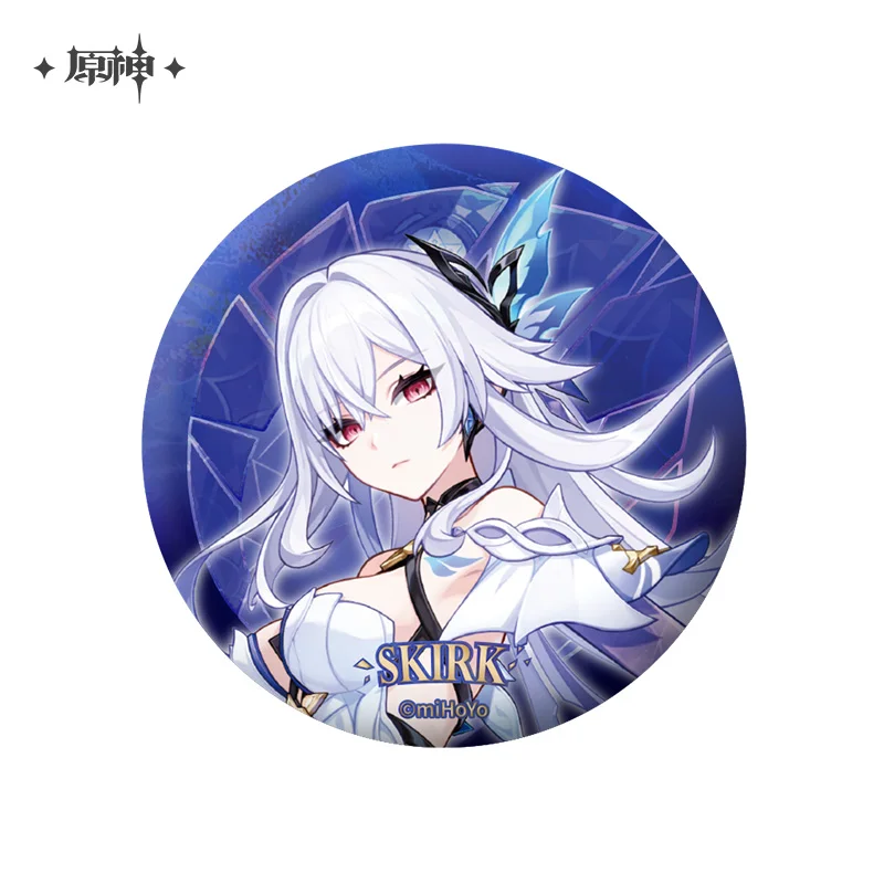 Pre-sale Official Genshin Impact Void Star Acrylic Stand Badge Skirk Cosplay Accessories Anime Brooch Fan's Collection Gift