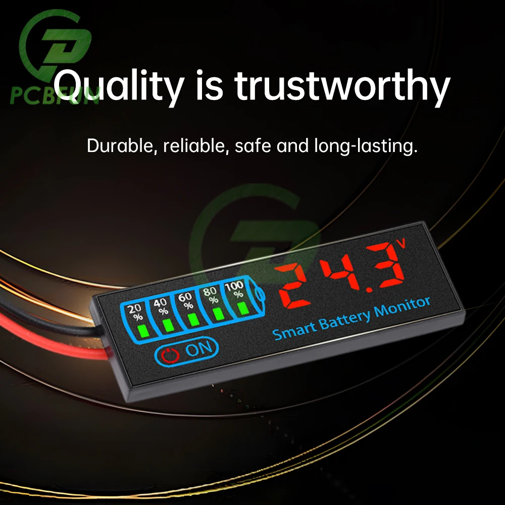 3S-14S DC7-55V Battery Level Indicator 12V 24V 36V 48V 18650 Lipo Lithium Battery Capacity Board Voltage Charging Tester