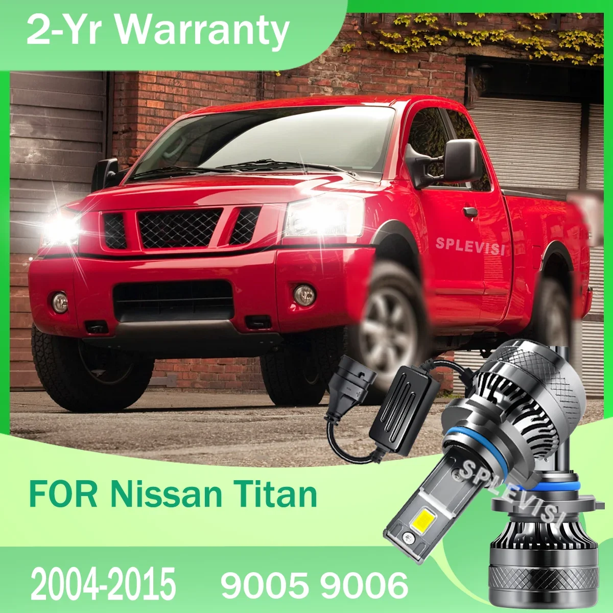 High Power LED Headlight Car Light IP68 20000LM 6000K For Nissan Titan 2004-2015 2005 2006 2007 2008 2009 2010 2011 2012 2013