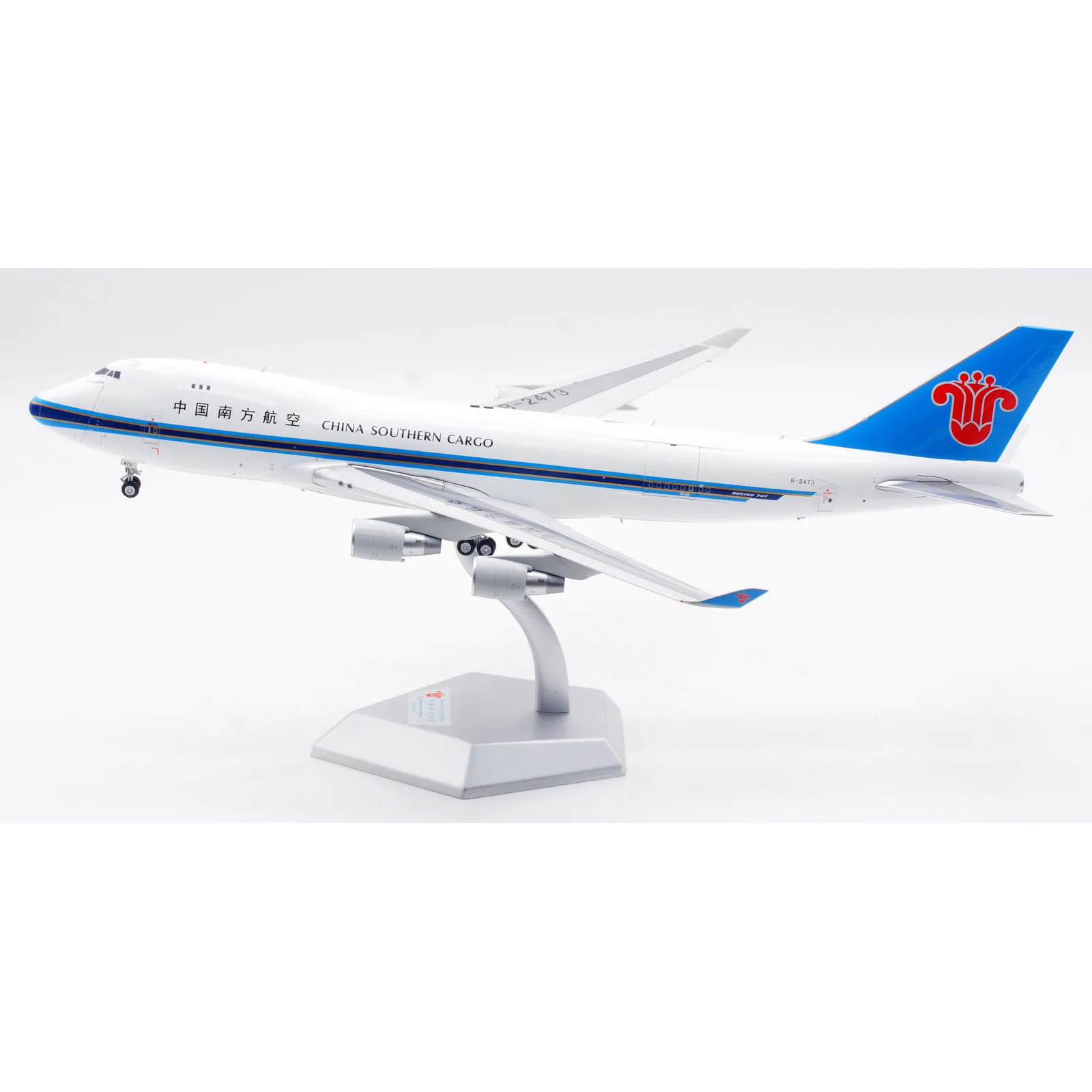 L2076C Liga Avião Colecionável SQ Asas 1:200 CHINA SOUTHERN CARGO [Porta Aberta] Boeing B747-400F Modelo de Aeronave Diecast B-2473