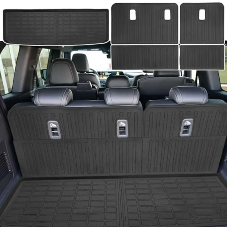 

Cargo Mat with Backrest Cover Cargo Liners for Nissan 7 Seats 2025 Infiniti QX80 2025 Accessories Trunk Mat TPE Dog Liners