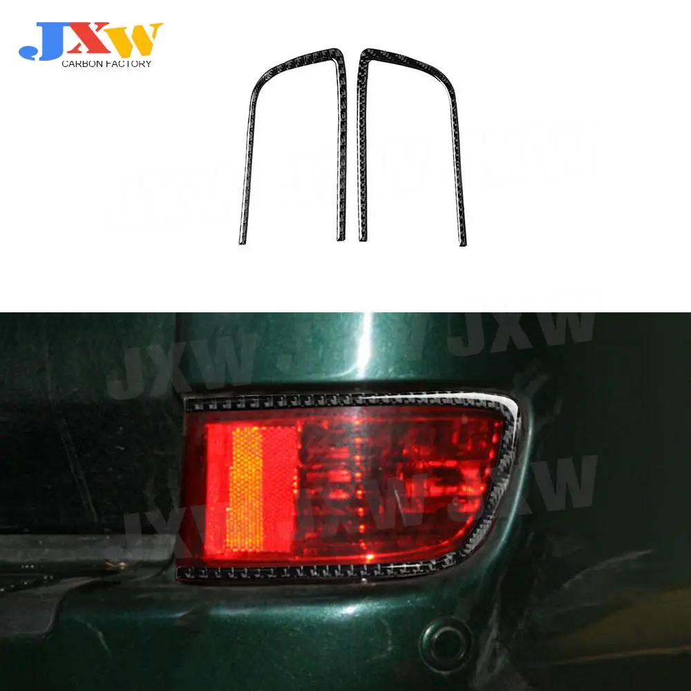 

Carbon Fiber Rear Lamp Taillight Trim Strips Frame Cover Stickers For Toyota Land Cruiser Prado 2003-2009 Exterior Decoration