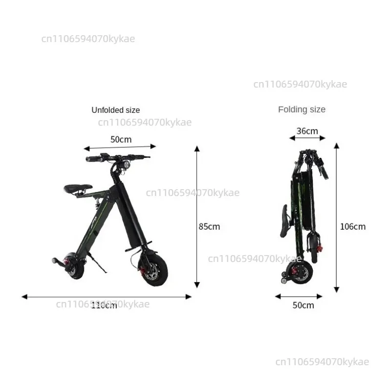 Mini Multifunction Car with Seat, Portable, Observer, Foldable, Aluminum Alloy, Shock Absorbs