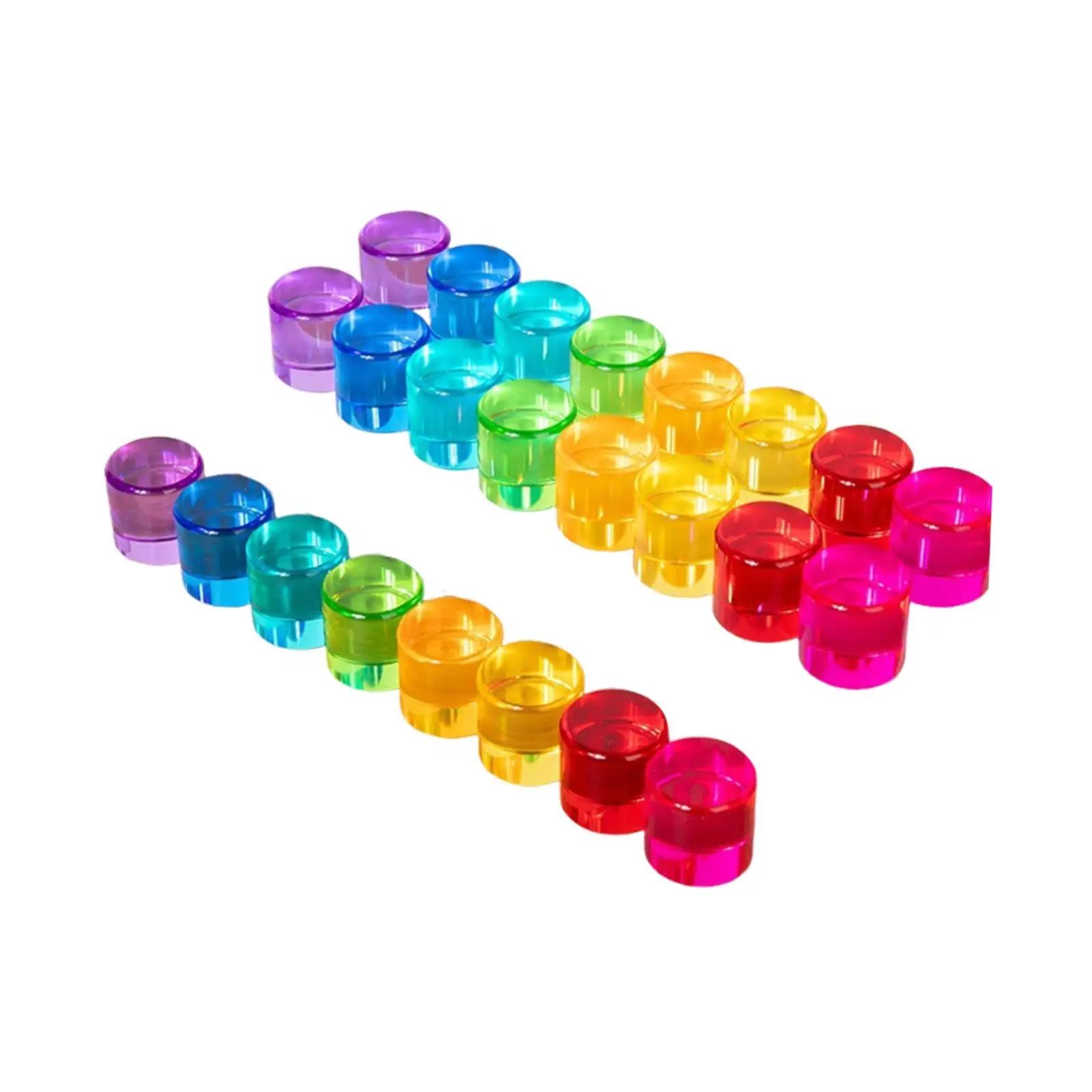 Acrylic Stacking Blocks,Colorful,Development,Construction Toy,Rainbow Stacking Game for Kids,Children Boys Girls,Holiday Gift